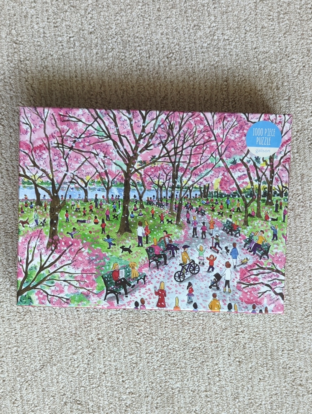 Galison "Cherry Lane Blossoms" 1000-Piece Jigsaw Puzzle Michael Storrings